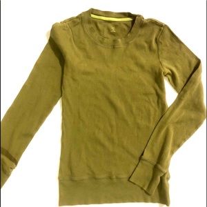 Long sleeve olive green Gap thermal